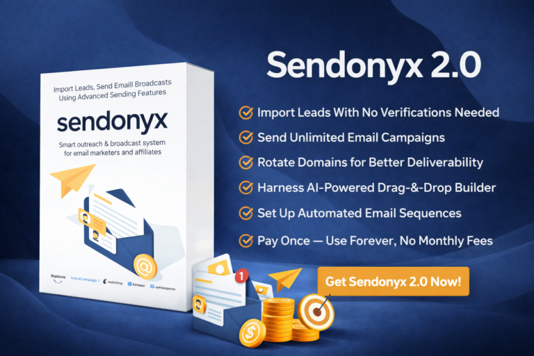 Read more about the article Sendonyx 2.0 Review: 7 Powerful Reasons This Email Tool Can Skyrocket Your Sales